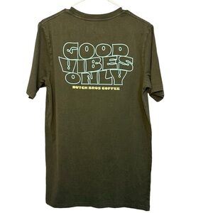Dutch Bros Olive Green T “Good Vibes Only..” SMALL+MEDIUM+LARGE+XL+XXL